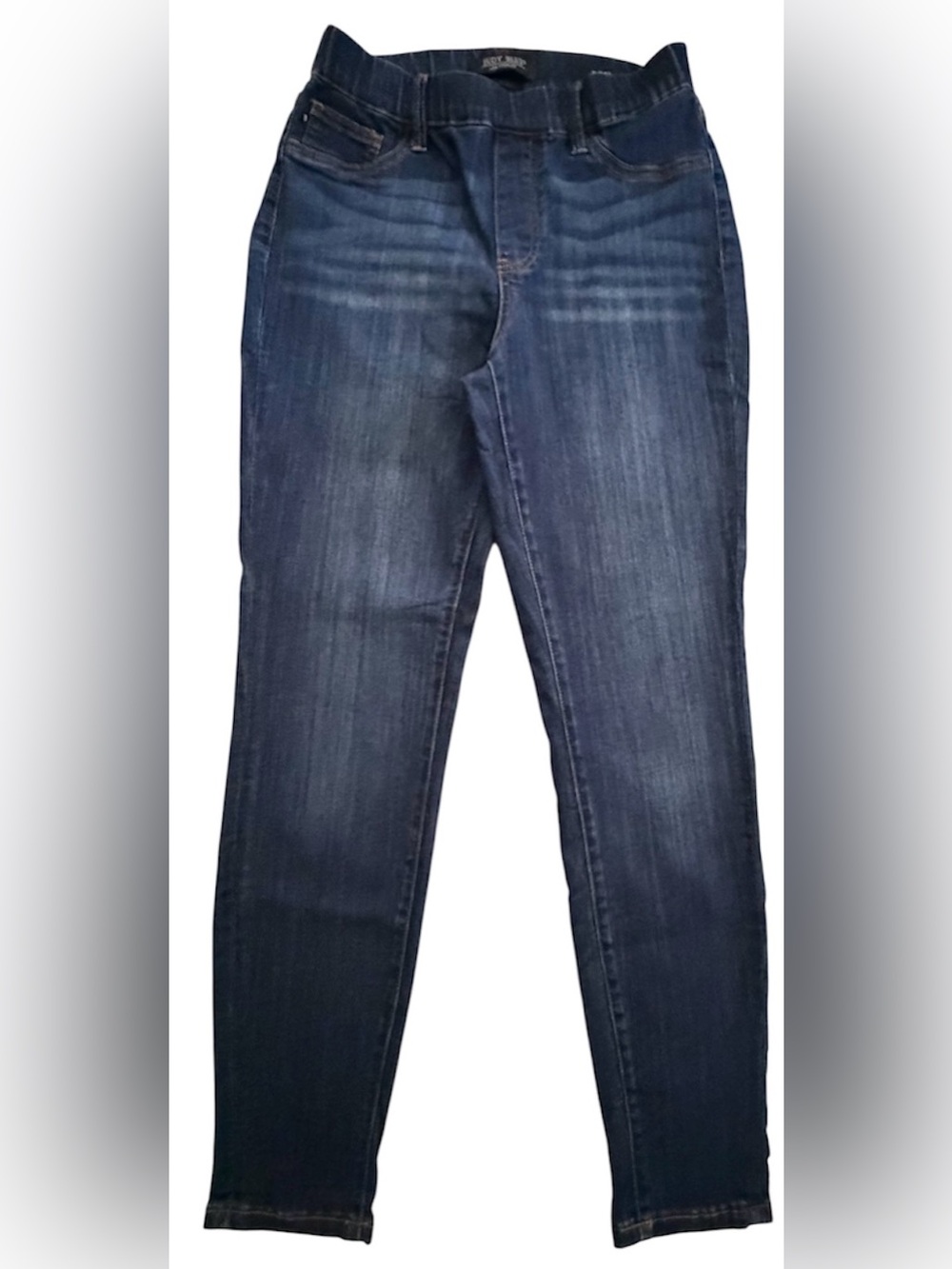 Judy Blue Pull On Dark Wash Slim Fit Denim Jeans, Size 7/28